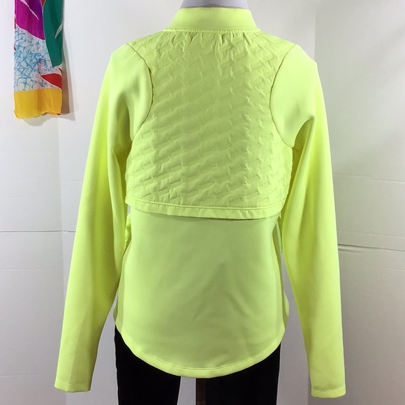 Avia yellow/green quilted zip front jacket M - Picture 5 of 9
